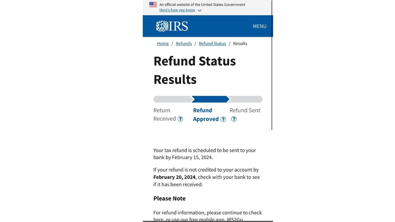 IRS2Go Refund Status1