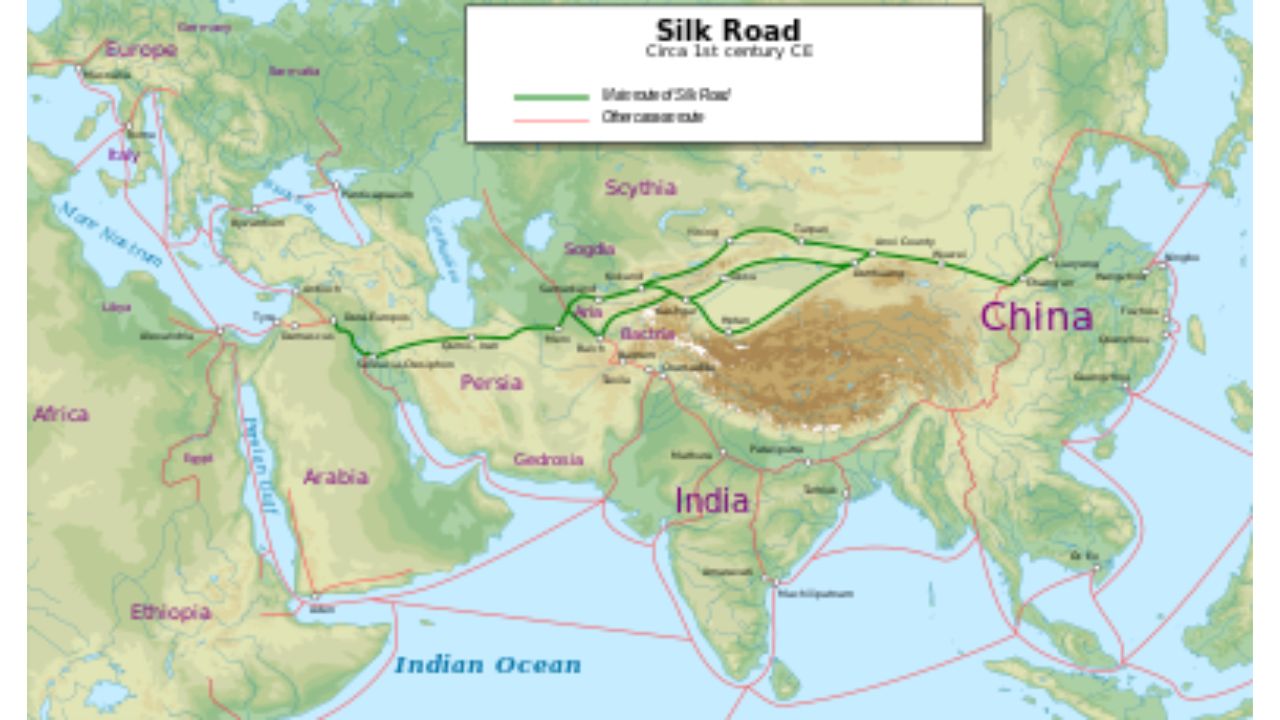 What was the easternmost city on the Silk Road1