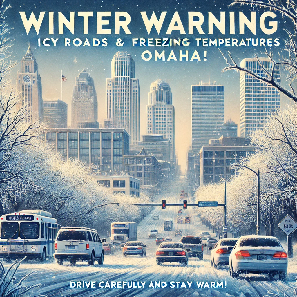 “Omaha’s Frigid Forecast: Icy Roads, Snow, and Freezing Temperatures Ahead”