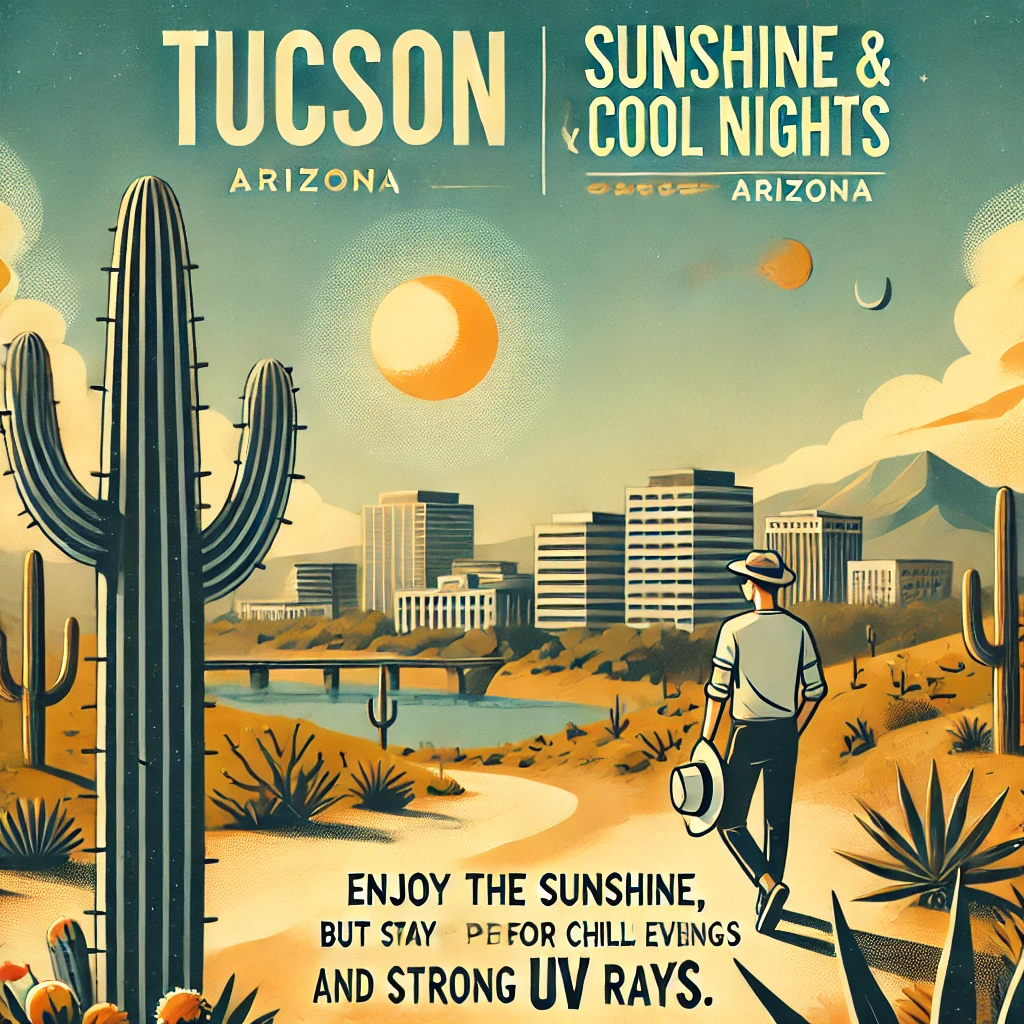 “Tucson’s Week of Sunshine: Cool Nights and Daytime UV Cautions”