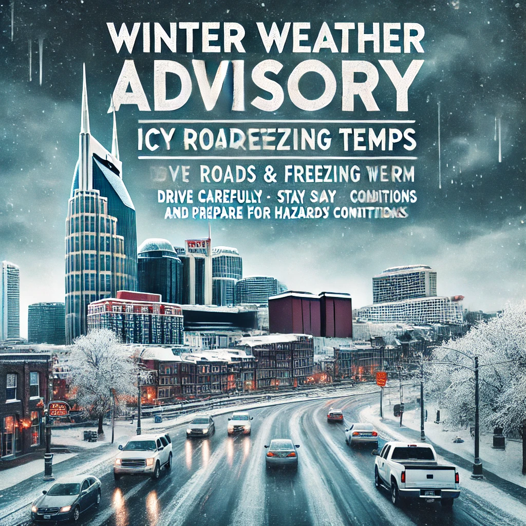 “Nashville’s Winter Wake-Up Call: Icy Roads and Freezing Temps Ahead”