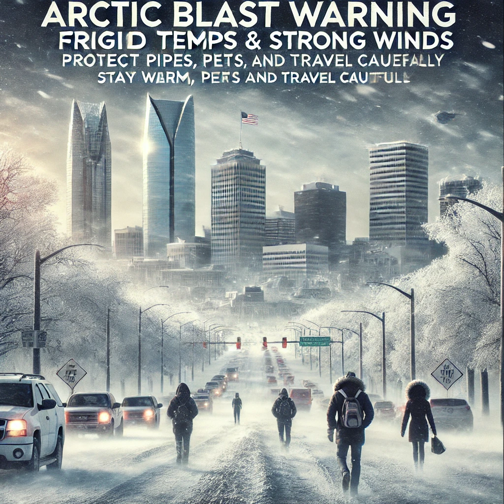 “Oklahoma City Prepares for Arctic Blast: Cold Temps, Strong Winds, and Safety Concerns”